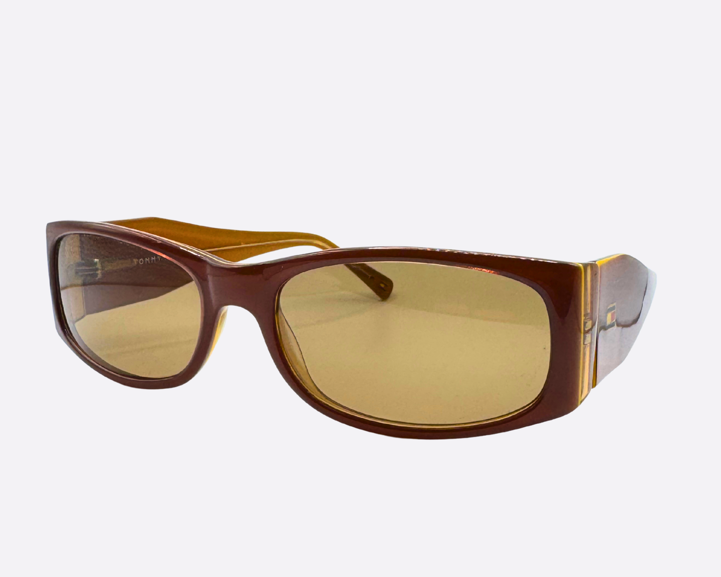 Tommy Hilfiger BRN-34 – Sleek brown | 90s Y2K Sunglasses