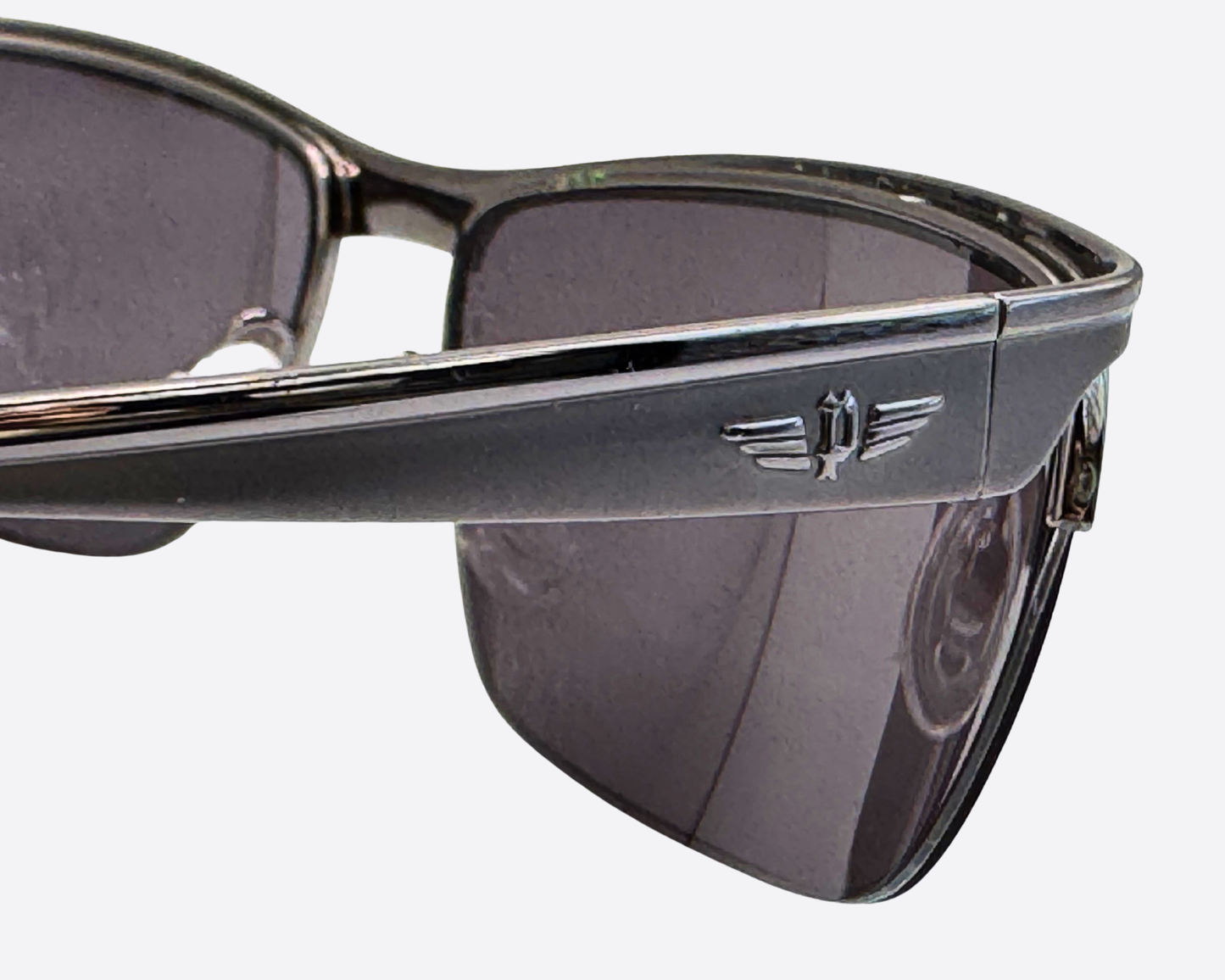 POLICE S8405N - Metal grey lenses | 90s Y2K Matrix Style