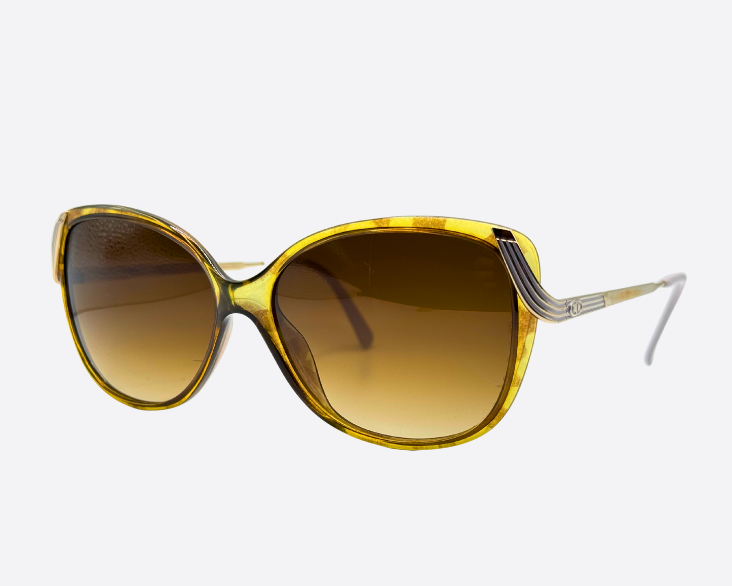 Christian Dior 2416 20 – Amber optyl glamour | 80s vintage sunglasses