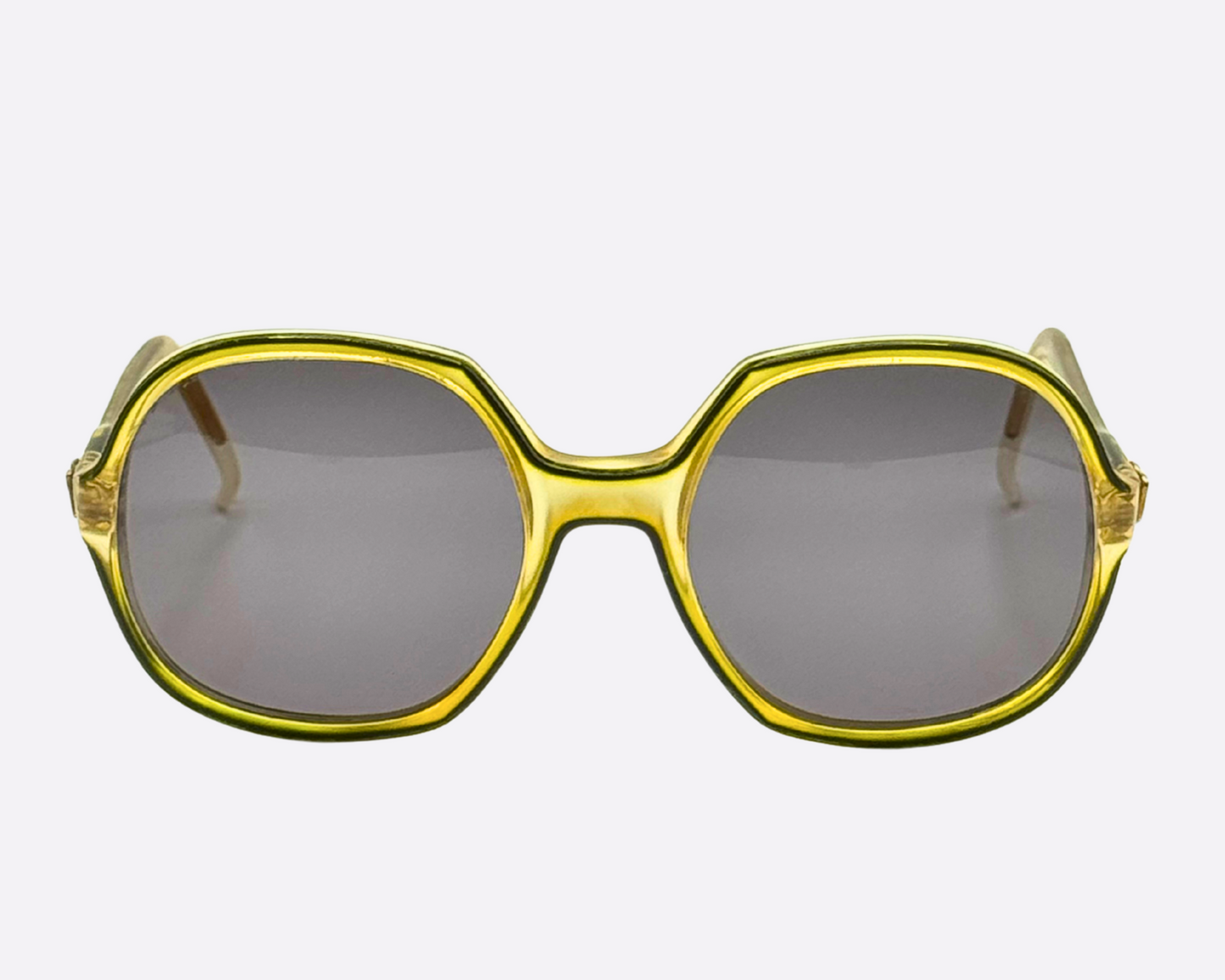 Nina Ricci – Golden Green Oversized Sunglasses | 70s/80s Vintage
