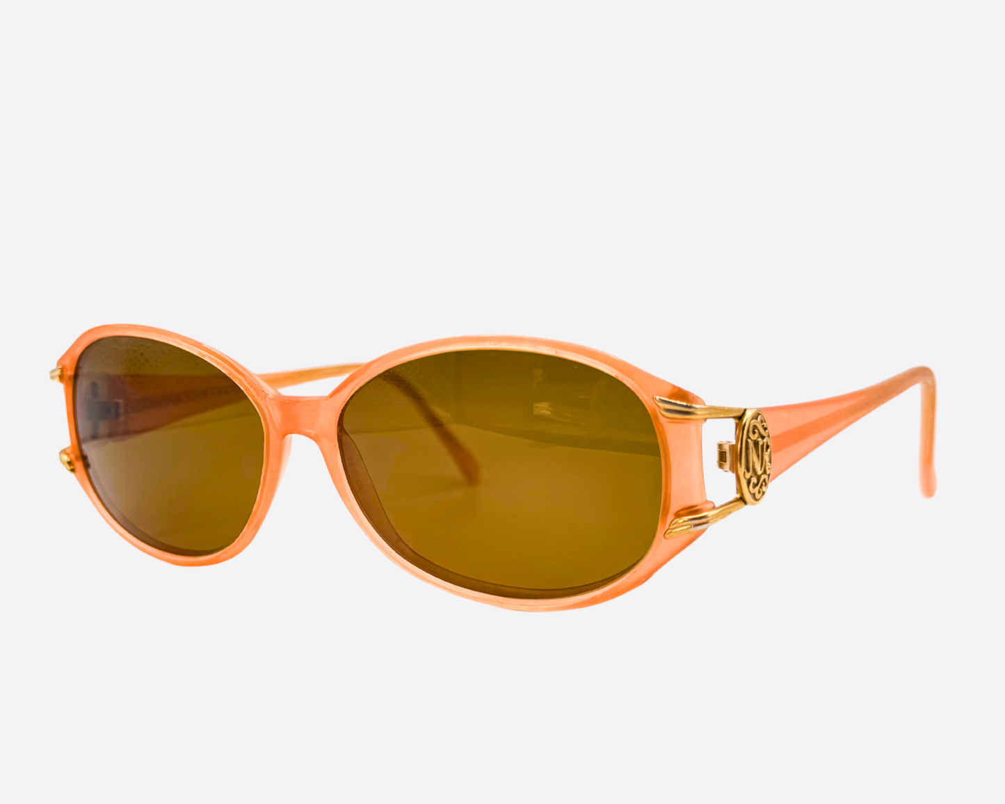 Nina Ricci 2446 – Peach oval tone | 80s french vintage