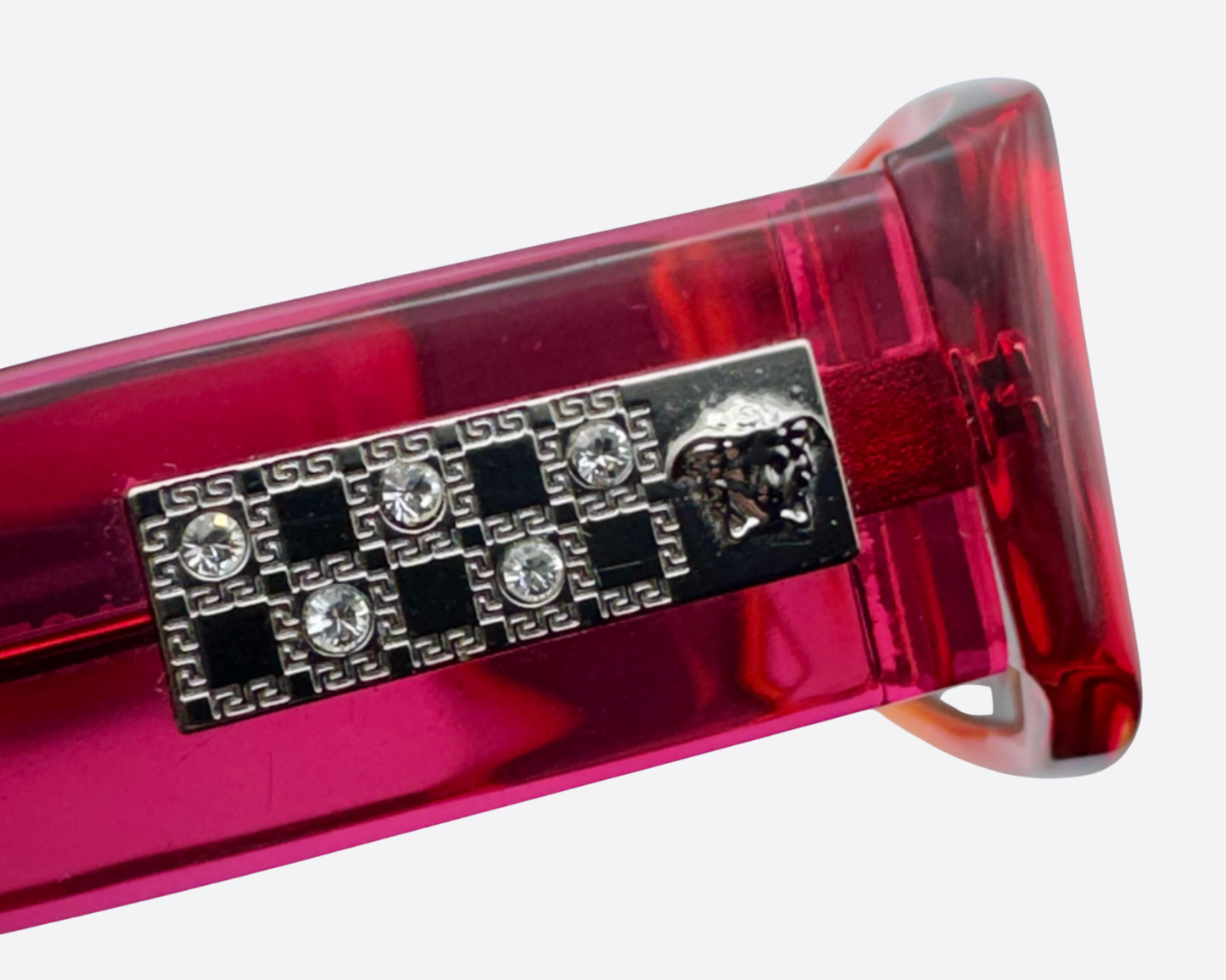 Versace 3052 B – Rosa Cristal y Degradado Naranja | Glamour Y2K