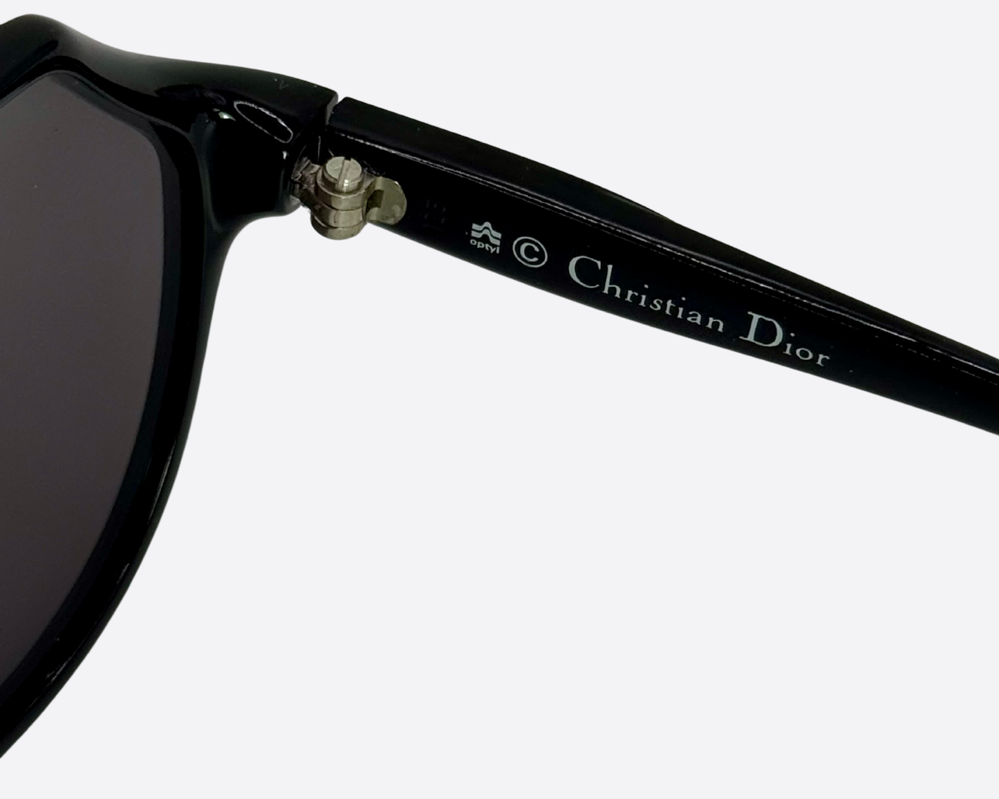 Christian Dior 2297 90 – Black & Teal Studded | 1980s Vintage