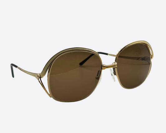 Dior – Oversized Gold Metal | 70s Vintage