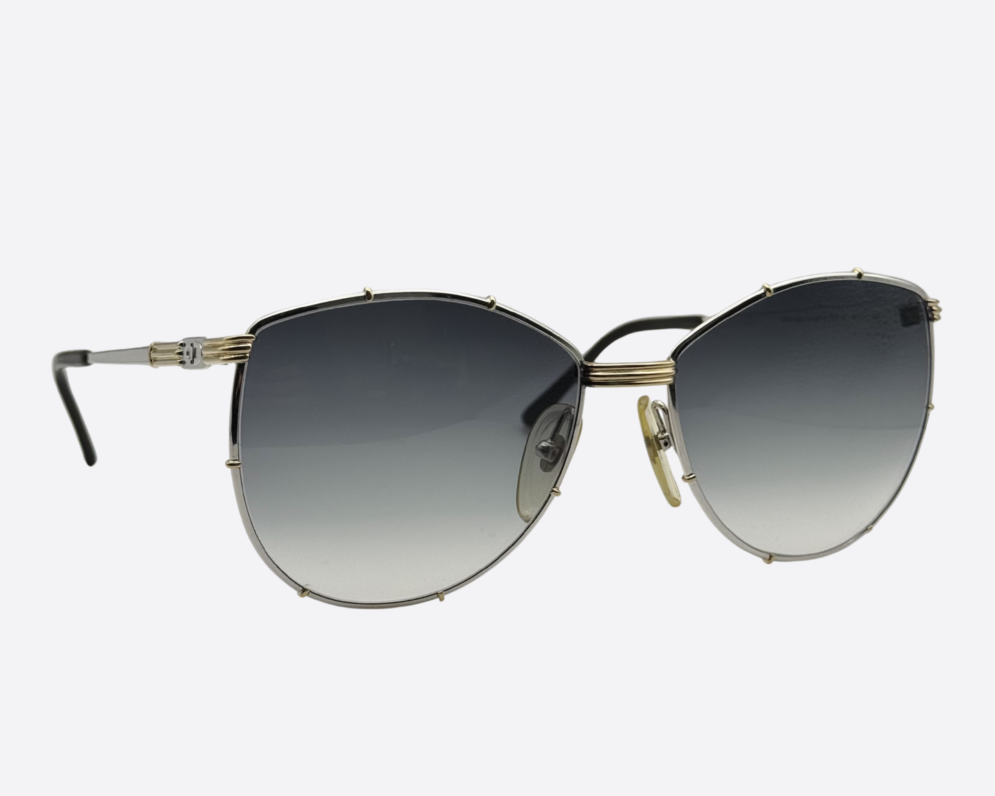 Christian Dior 2249 47 – Silver & Light Gold Statement Luxury | 80s Austria