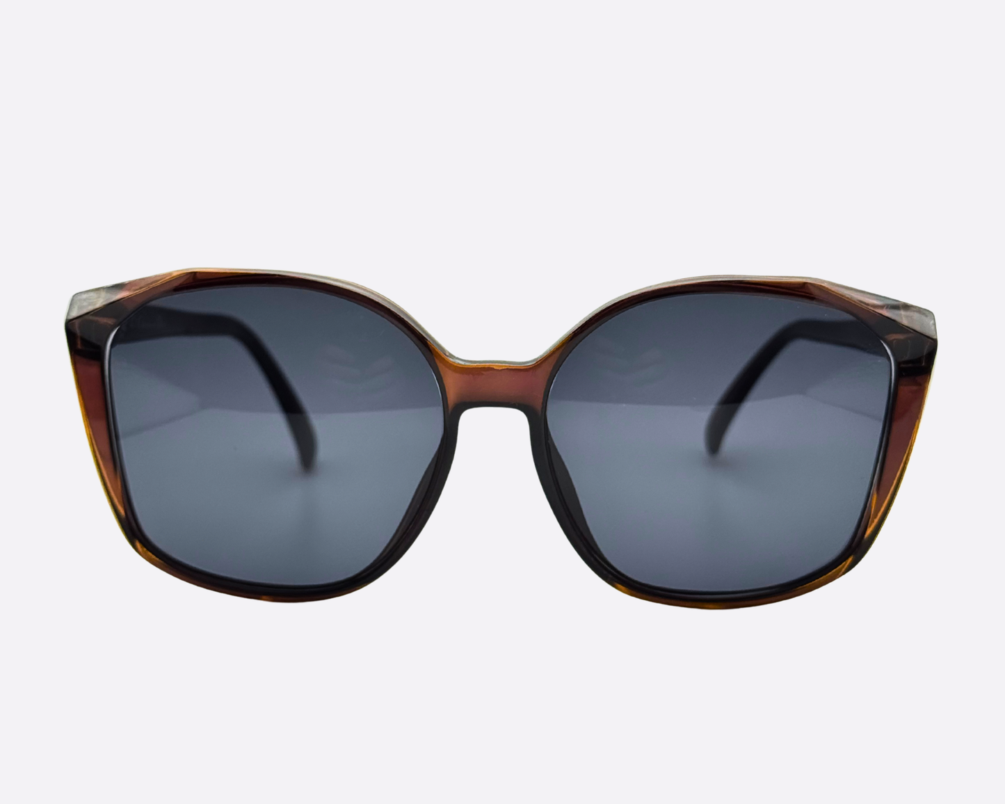 Vintage Dior 2232 80 sunglasses from the 70s. Oversized brown tortoiseshell frame with new dark grey lenses (100% UV protection). Made in Germany.