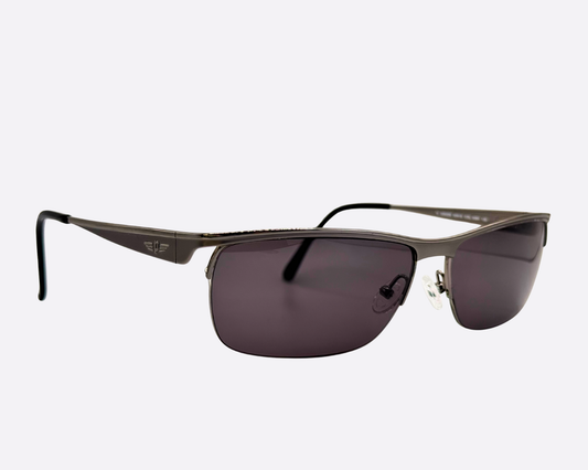 POLICE S8405N - Metal grey lenses | 90s Y2K Matrix Style