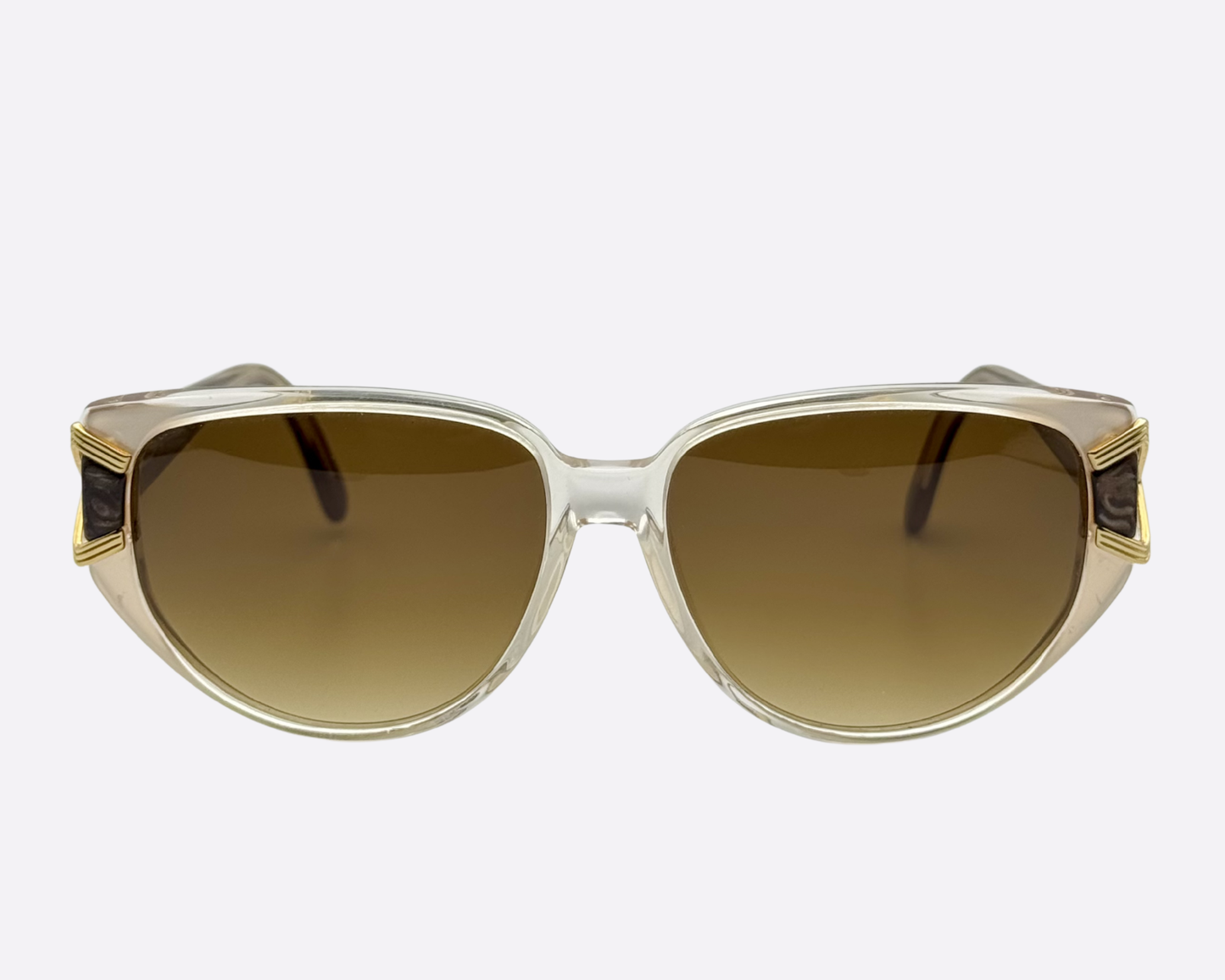 Valentino V164 – Transparente Champán y Oro | Hecho en Italia