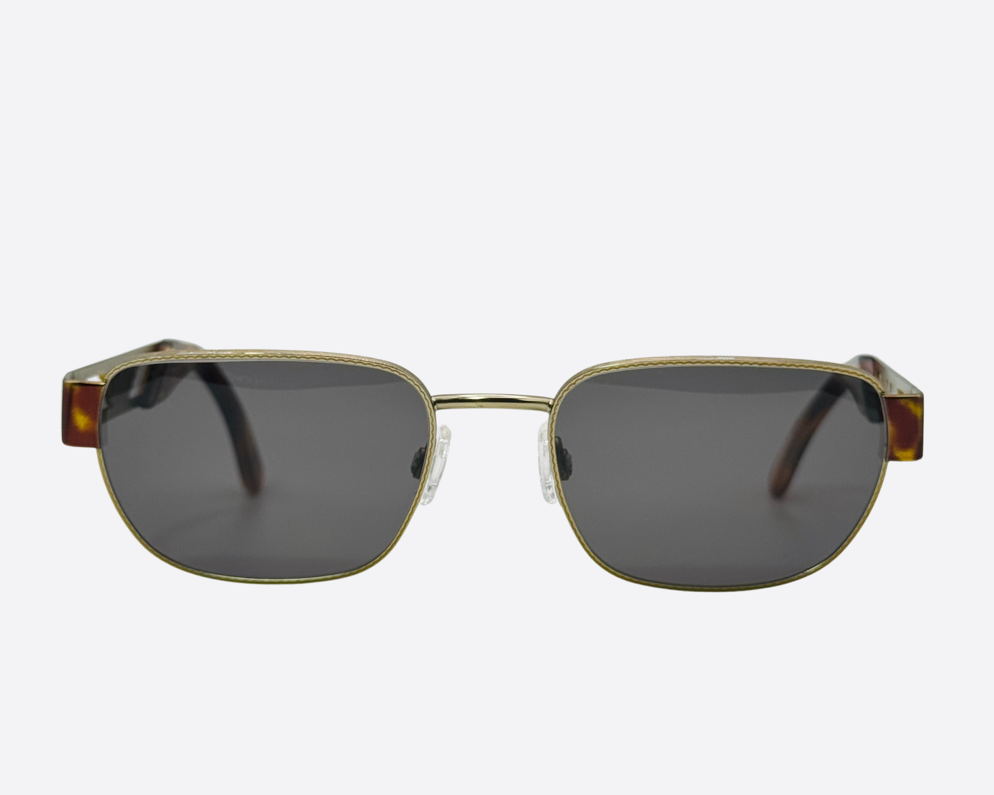 Emporio Armani 037-S 928 – Gold & Tortoise Eagle | Late 1990s Vintage Rectangular