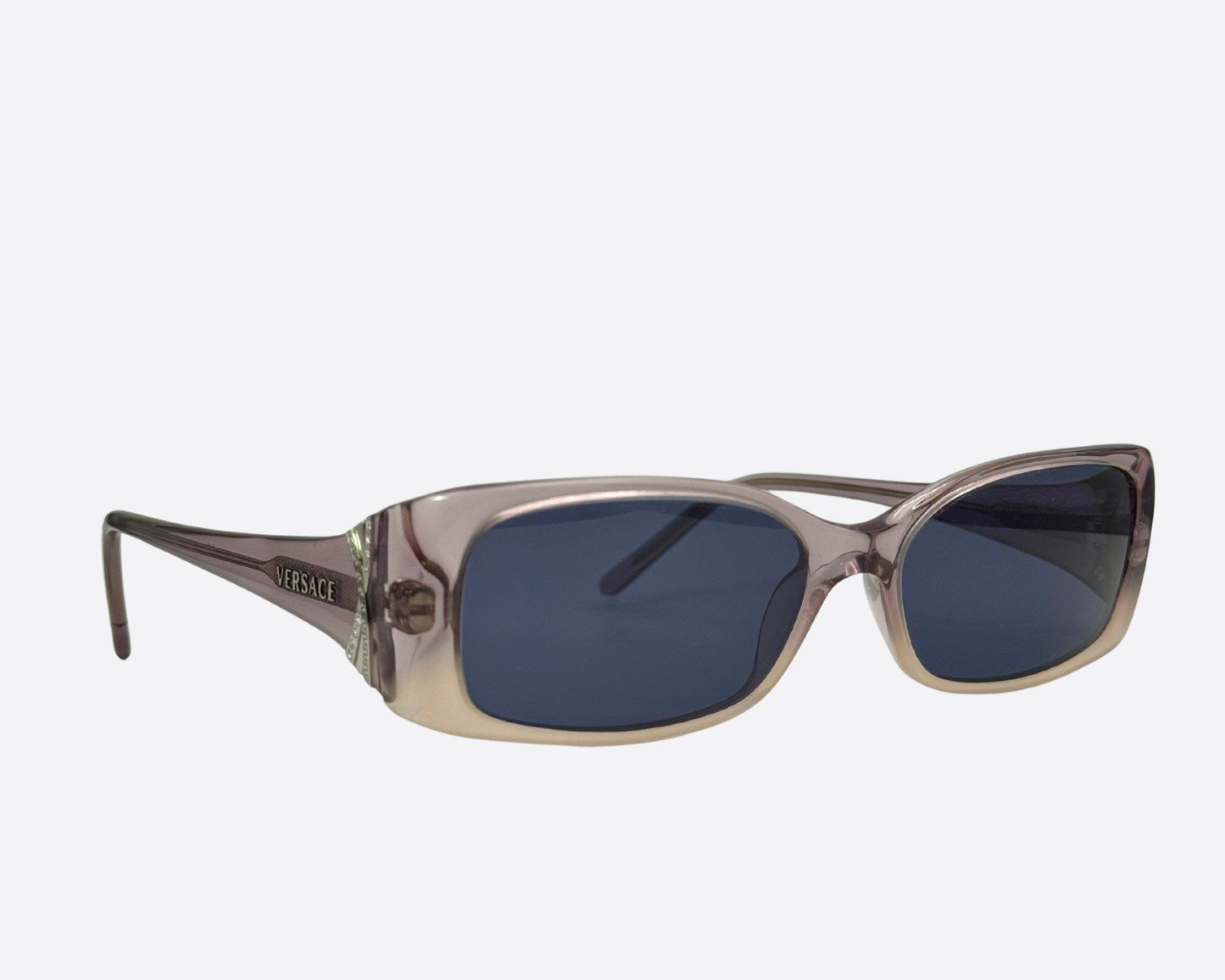 Versace 3035 B – Smoked Mauve Crystal | Early 2000s Y2K Glamour