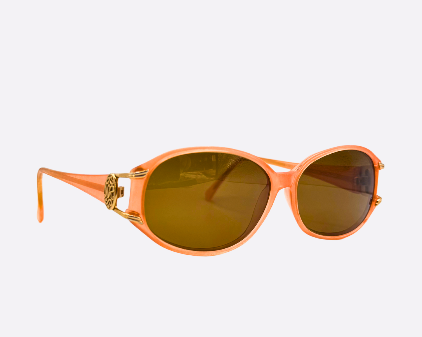 Nina Ricci 2446 – Peach oval tone | 80s french vintage