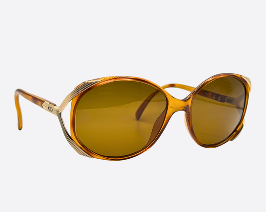 Christian Dior 2428 11 – Tortoise optyl oversized | 80s vintage