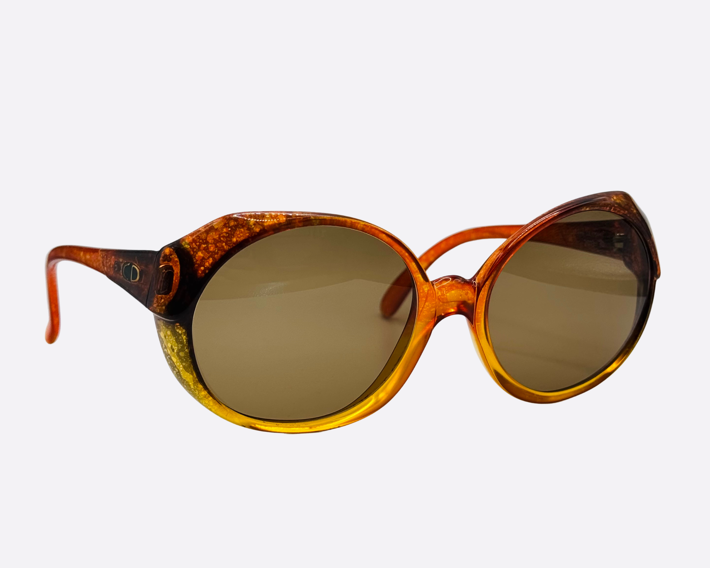 Dior 2019-30 – Amber Glitter Butterfly | 1970s Vintage Glamour