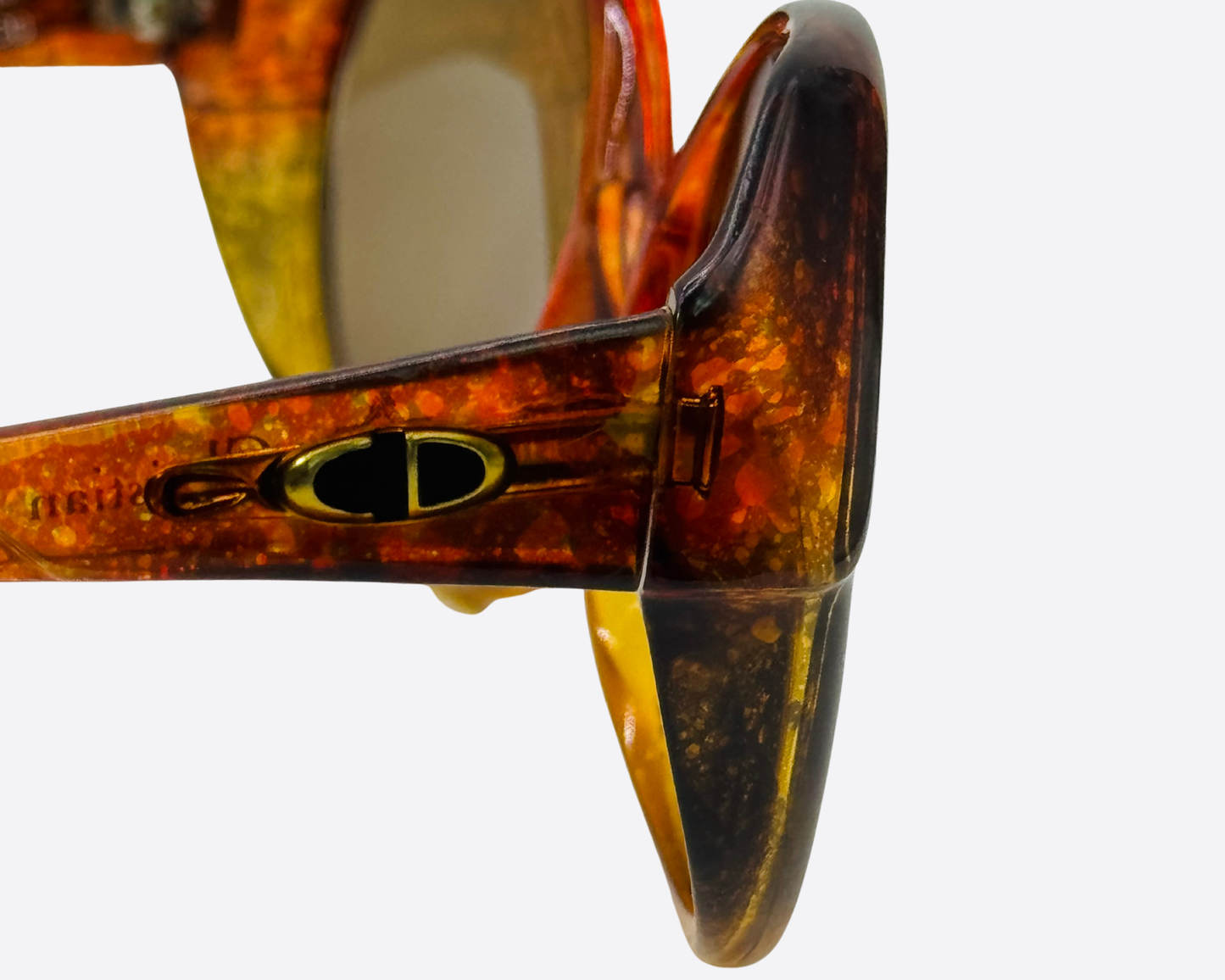 Dior 2019-30 – Amber Glitter Butterfly | 1970s Vintage Glamour
