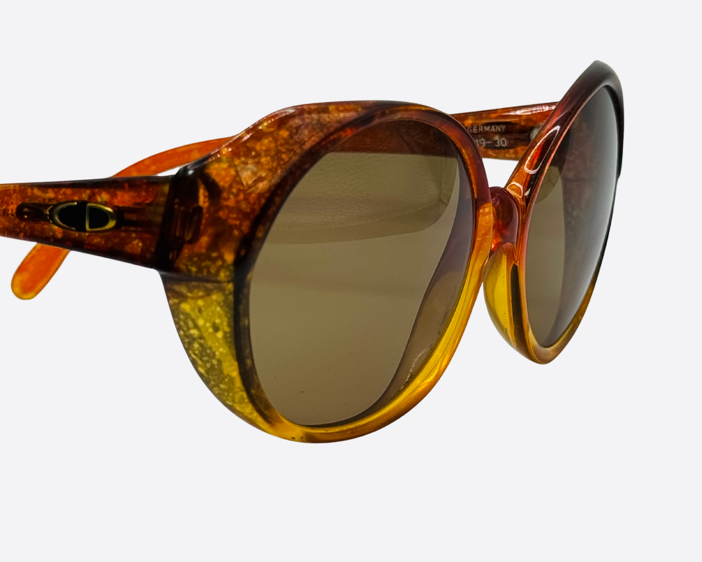 Dior 2019-30 – Amber Glitter Butterfly | 1970s Vintage Glamour
