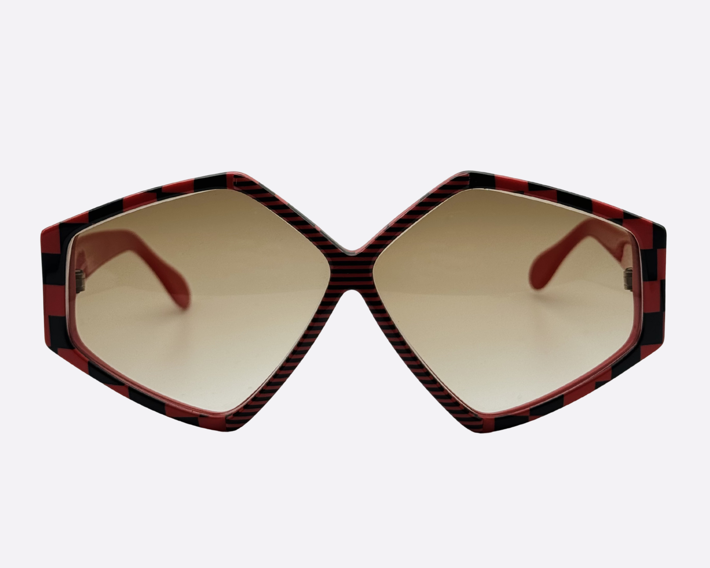 Silhouette M3039/20 – Red Checkerboard Geometric | Made in Austria