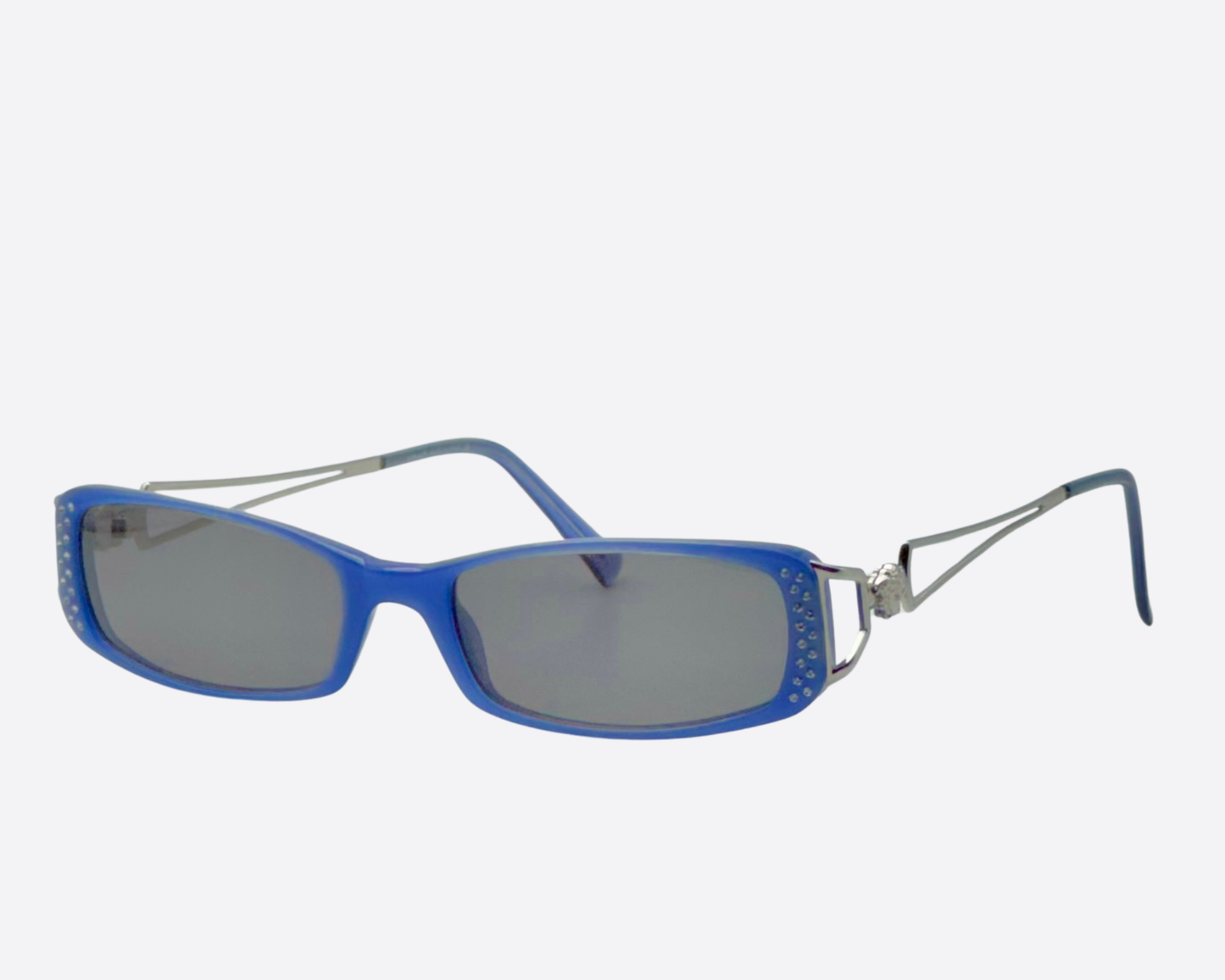 Versace 3031 B – Cristal Azul Eléctrico | Glamour Y2K de principios de los 2000