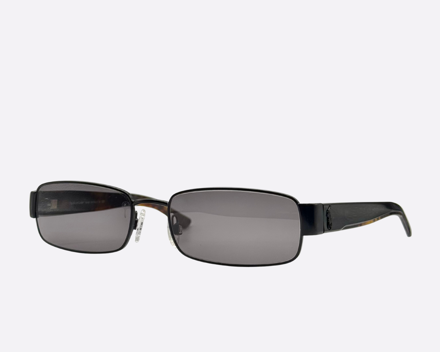 Ralph Lauren 1069 – Rectangular minimalista de bronce | Finales de los 90