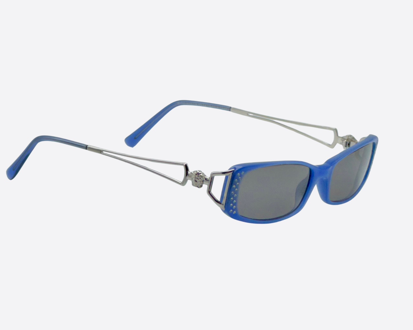 Versace 3031 B – Cristal Azul Eléctrico | Glamour Y2K de principios de los 2000