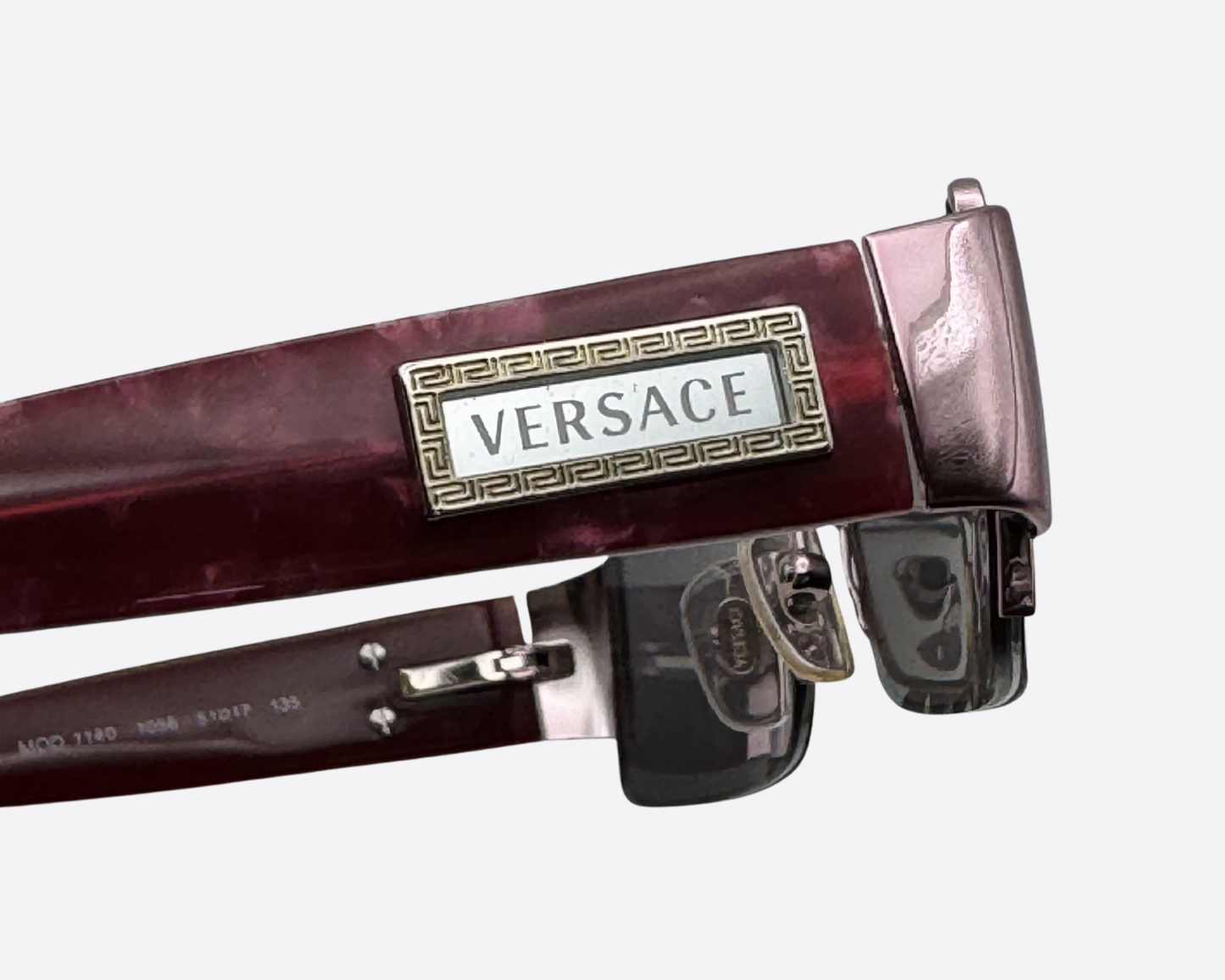 Versace 1140 – Early 2000s Y2K Luxury | Burgundy