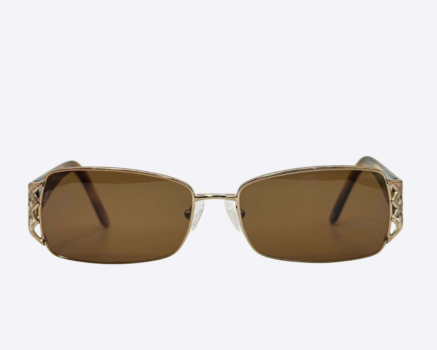 Versace 1160 – Gold & Tortoise Greca Rectangle | Y2K Vintage
