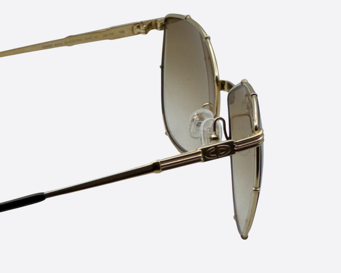 Christian Dior 2224 – Gold Wire Oversized | NOS Vintage Luxury Sunglasses