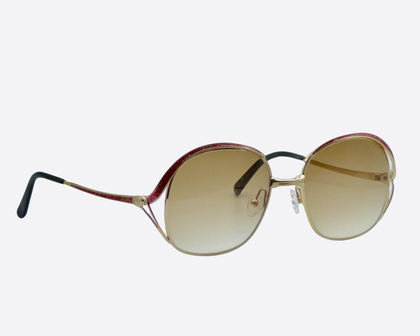 Dior 2146 – Gold & Pink Tortoise Rounded | Vintage Luxury Statement