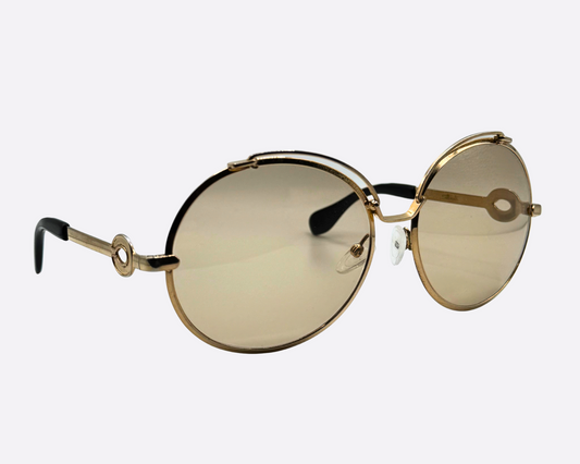 Silhouette – Oversized Gold Metal | 70s Vintage