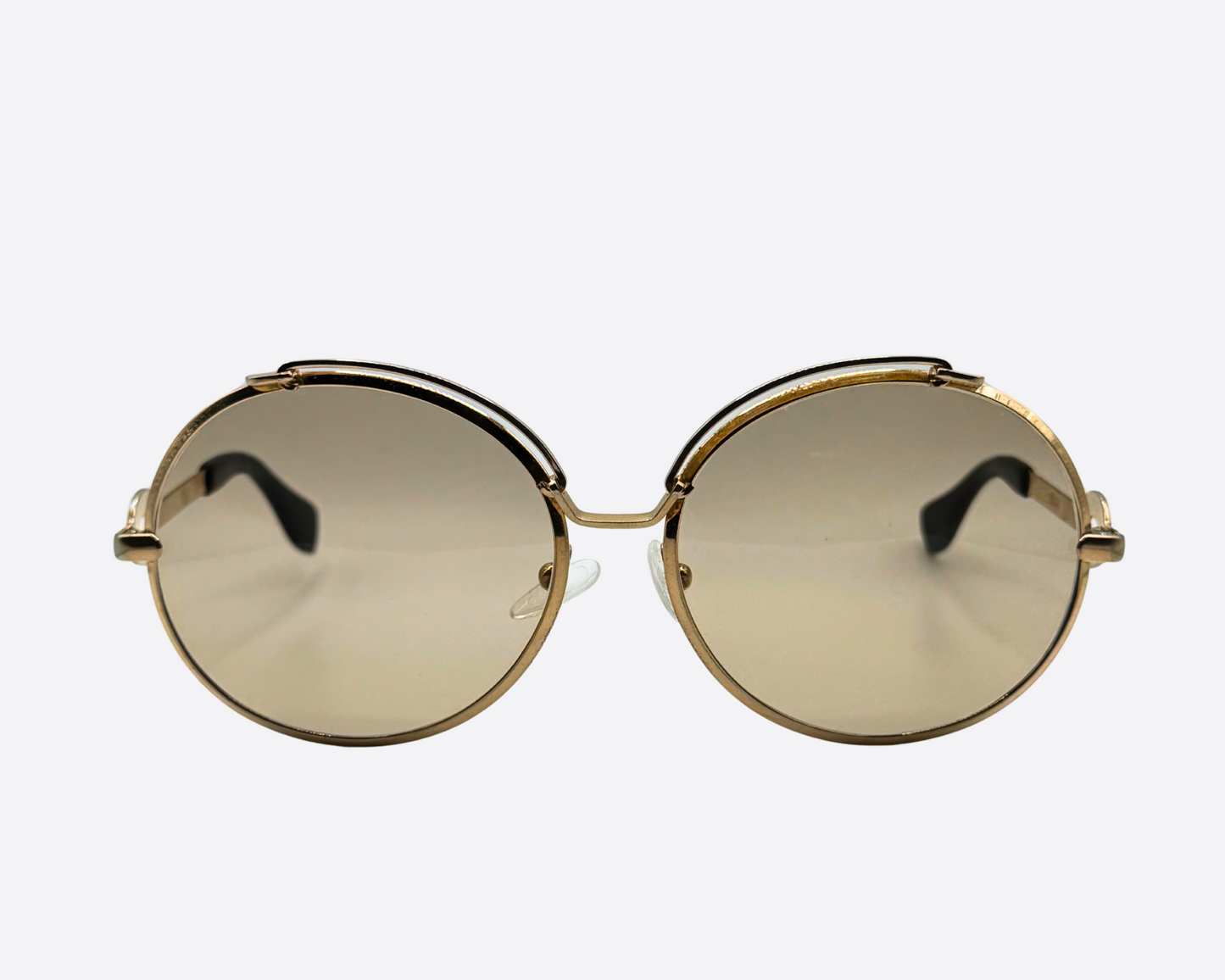Silhouette – Oversized Gold Metal | 70s Vintage