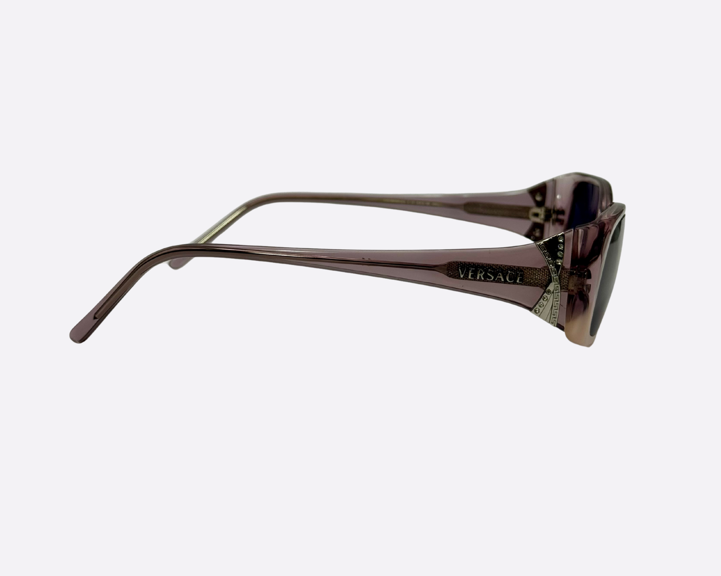 Versace 3035 B – Smoked Mauve Crystal | Early 2000s Y2K Glamour