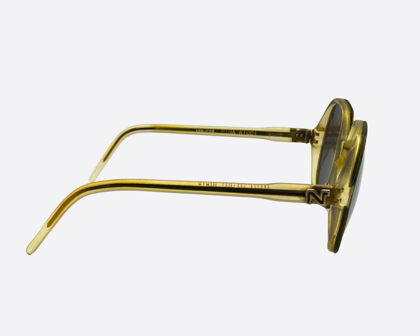Nina Ricci – Golden Green Oversized Sunglasses | 70s/80s Vintage