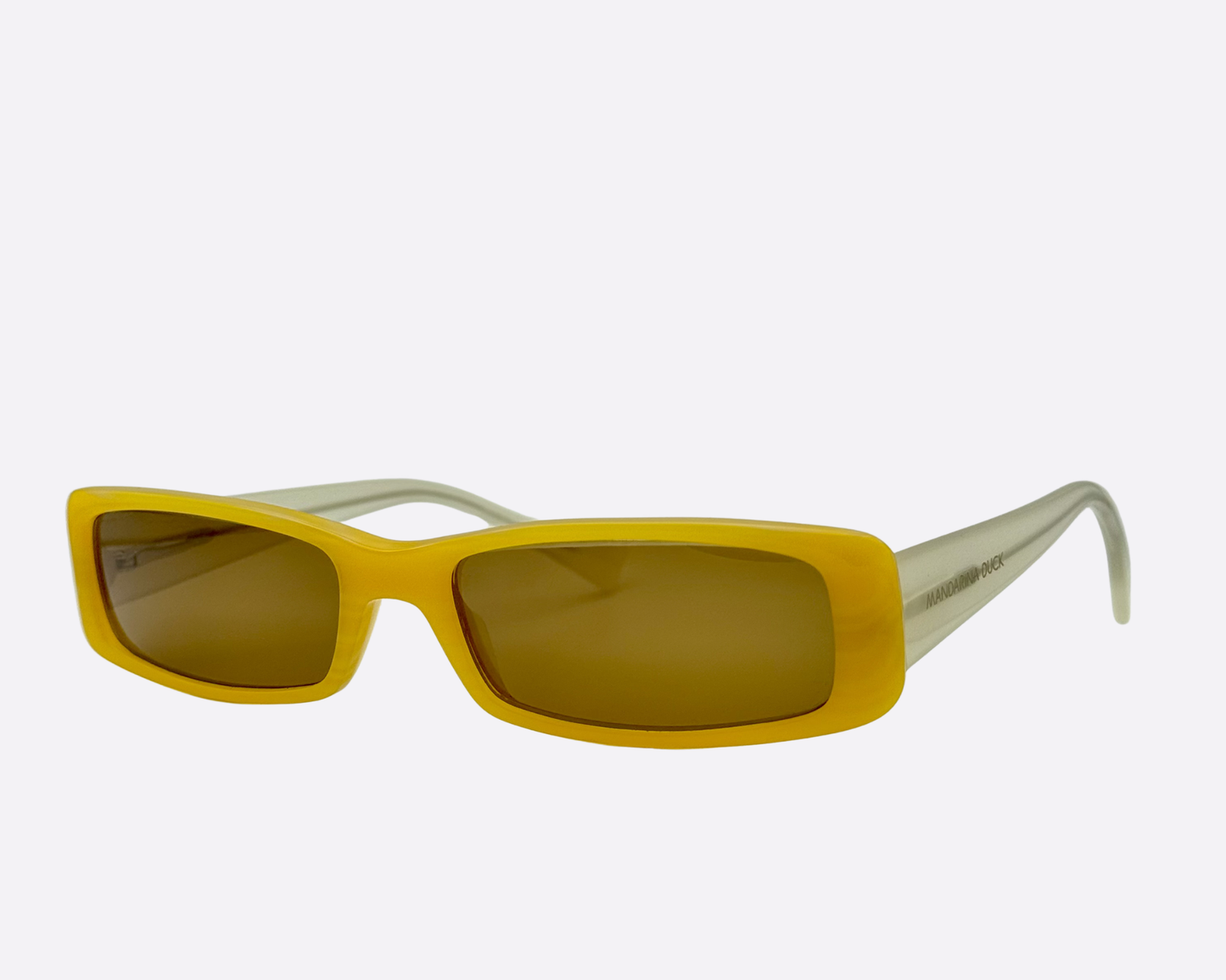 Mandarina Duck MD40213 – Amarillo y Blanco Minimalista | Años 90