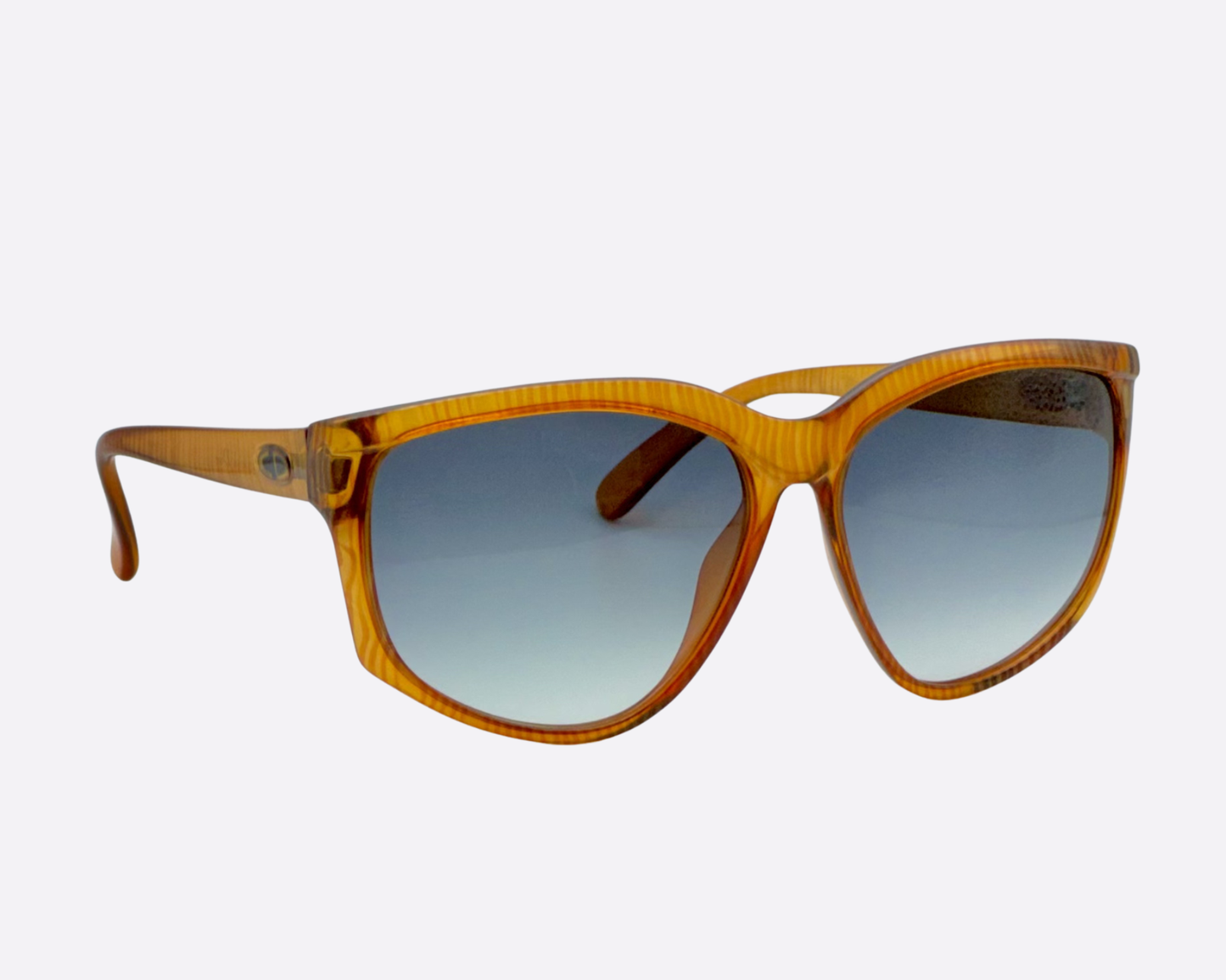 Dior 2175 30 – Amber Striped | Oversized 1980s Statement Piece
