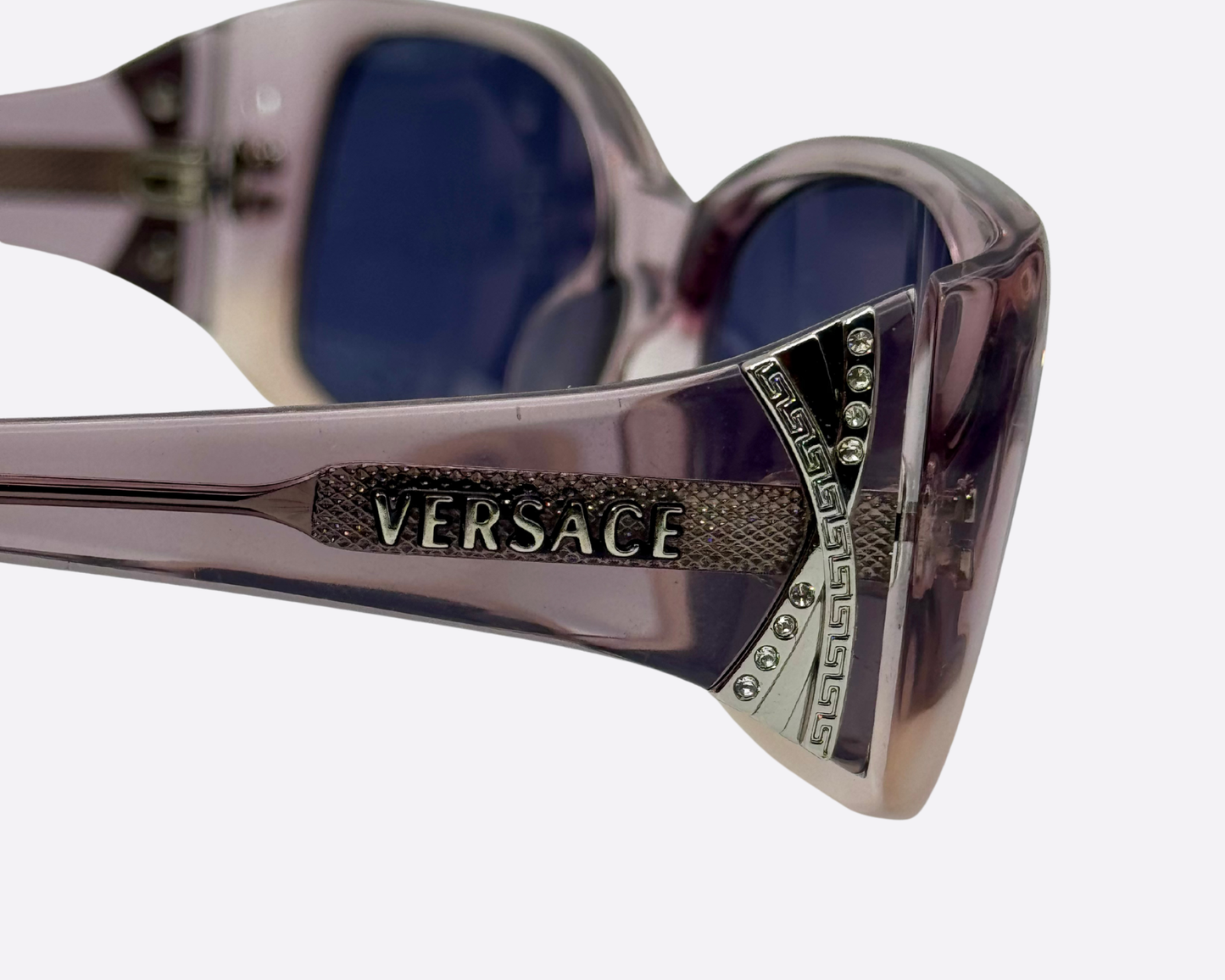 Versace 3035 B – Smoked Mauve Crystal | Early 2000s Y2K Glamour