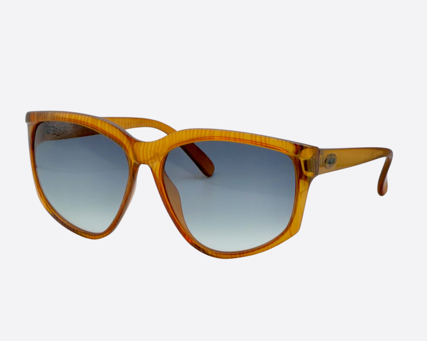 Dior 2175 30 – Amber Striped | Oversized 1980s Statement Piece