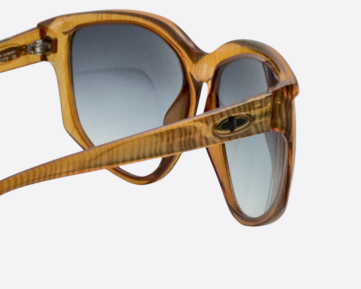 Dior 2175 30 – Amber Striped | Oversized 1980s Statement Piece