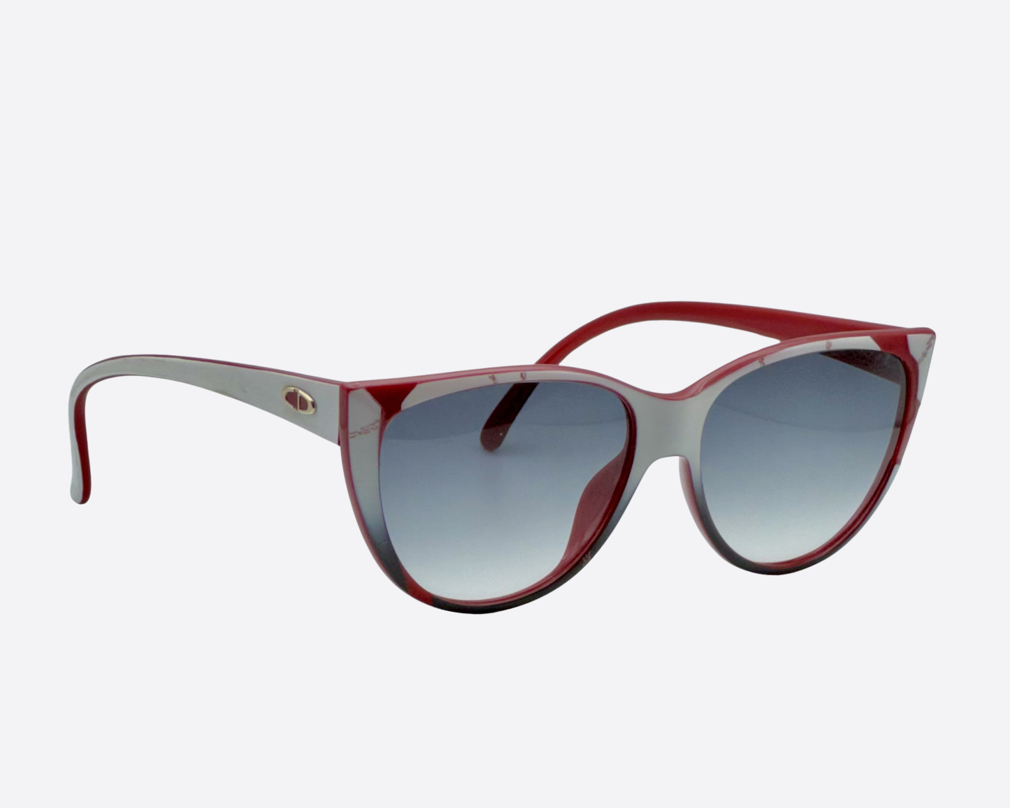 Dior 2349 70 – White & Black Asymmetric | Rare 1980s Vintage Statement