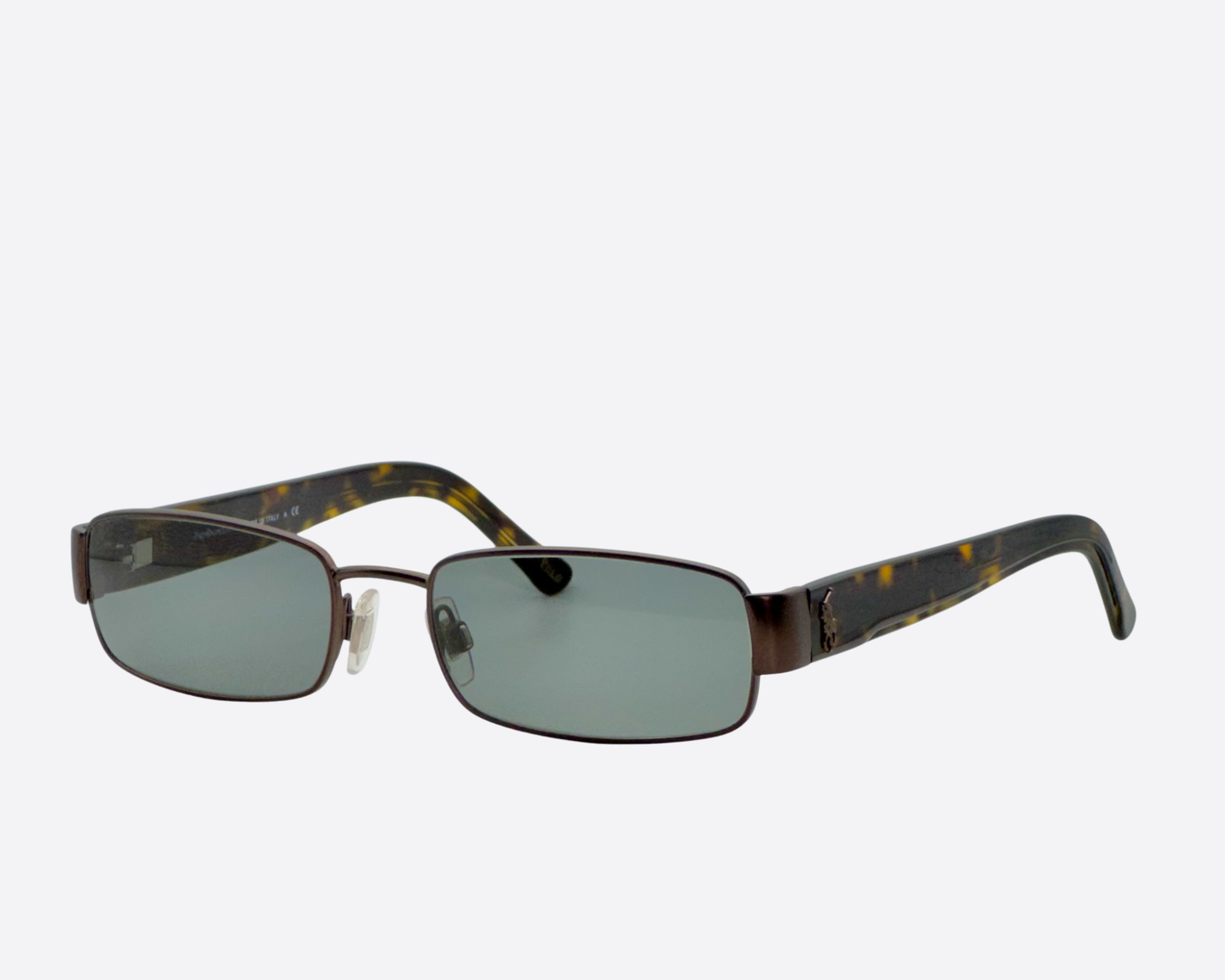 Polo Ralph Lauren 1069 – Tortoise & Bronze Rectangle | 2000s Sunglasses