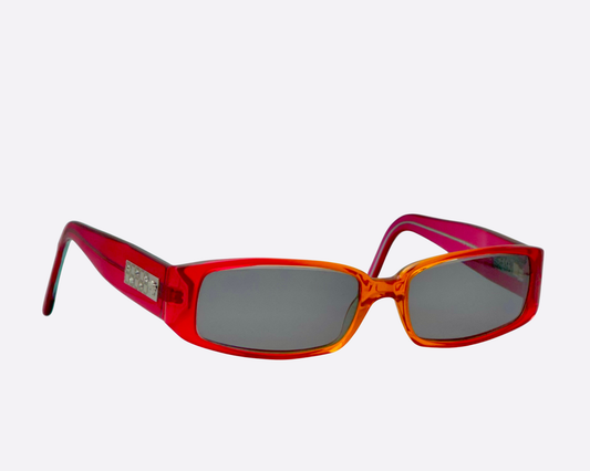 Versace 3052 B – Rosa Cristal y Degradado Naranja | Glamour Y2K