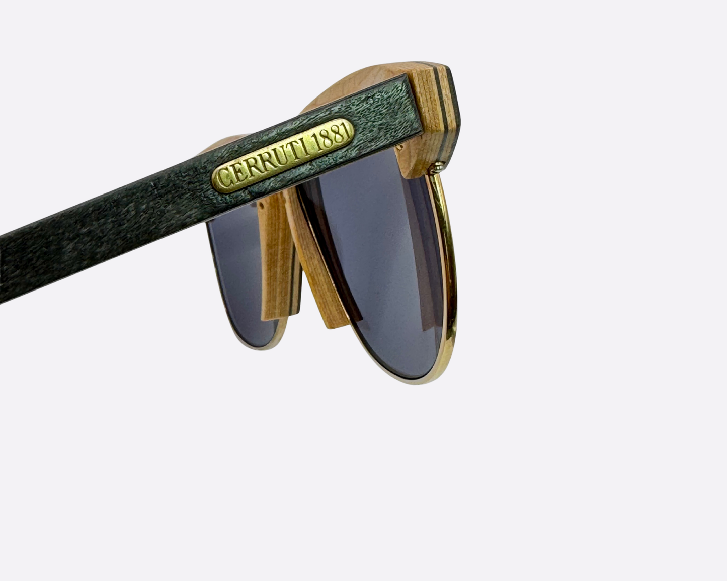 Cerruti 1881 B03 Col. 013 – Real Wood Clubmaster | Vintage 1990s