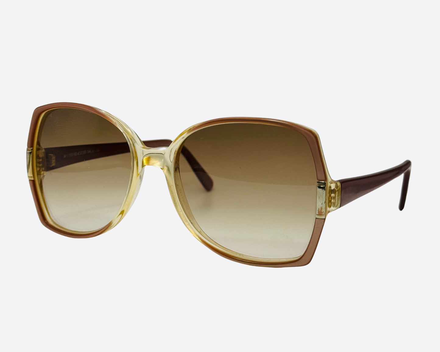 Silhouette M1153/20 – Champagne & Brown | 1970s Vintage Butterfly Glamour