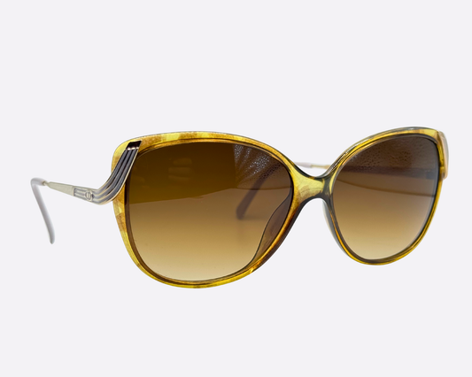 Christian Dior 2416 20 – Amber optyl glamour | 80s vintage sunglasses